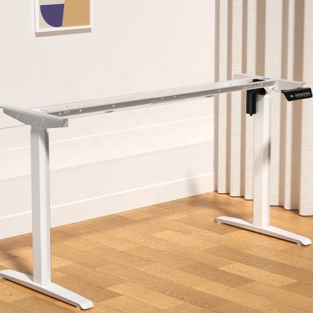 Dual Motor 2-Stage Electric Height Adjustable Standing Desk Metal Frame